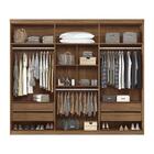 Jogo Roupeiro Com Espelho E Cabeceira Bum Jatobá