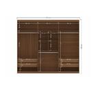 Jogo Roupeiro Com Espelho E Cabeceira Bum Jatobá Areia