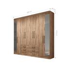 Jogo Roupeiro Com Espelho E Cabeceira Jade Atacama