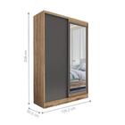 Jogo Roupeiro Com Espelho E Cama Com Gavetas Orleans Atacama