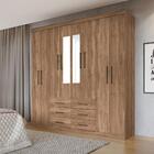 Jogo Roupeiro Com Espelho E Cômoda Sapateira Florida Atacama