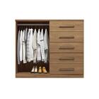 Jogo Roupeiro Com Espelho E Gaveteiro Manchester Jatobá