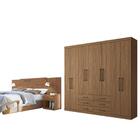 Jogo Roupeiro E Cabeceira Jade Jatobá