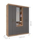 Jogo Roupeiro E Cama Solteiro Belfast Atacama