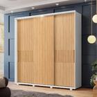 Jogo Roupeiro E Cômoda Ace Branco Fosco Liso Nature