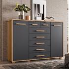 Jogo Roupeiro E Cômoda Bela Nature Titanium