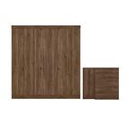 Jogo Roupeiro E Comoda Casablanca Ebano