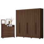 Jogo Roupeiro E Cômoda Cheer Cedro