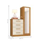 Jogo Roupeiro E Cômoda Norwood Carvalho Grife Off White