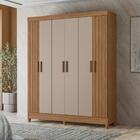 Jogo Roupeiro E Comoda Polo Carvalho Fendi