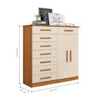 Jogo Roupeiro E Cômoda Puerto Carvalho Grife Off White