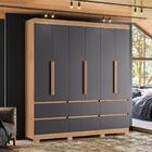 Jogo Roupeiro E Cômoda Real Nature Titanium