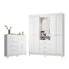 Jogo Roupeiro E Cômoda Samar