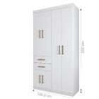 Jogo Roupeiro E Cômoda Sapateira Baltimore Branco