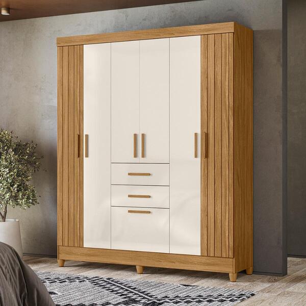 Jogo Roupeiro E Comoda Yokohama Freijo Off White