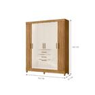 Jogo Roupeiro E Comoda Yokohama Freijo Off White