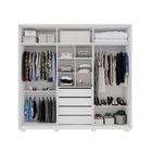 Jogo Roupeiro E Gaveteiro Cena Branco Fosco