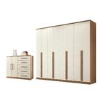 Jogo Roupeiro E Gaveteiro Piemonte Jatobá Areia