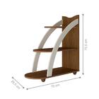 Jogo Sala De Estar Completo Abidjã Cedro Off White