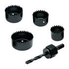 Jogo Serra Copo Kit 5 Peças Para Madeira Gesso Pvc Plástico