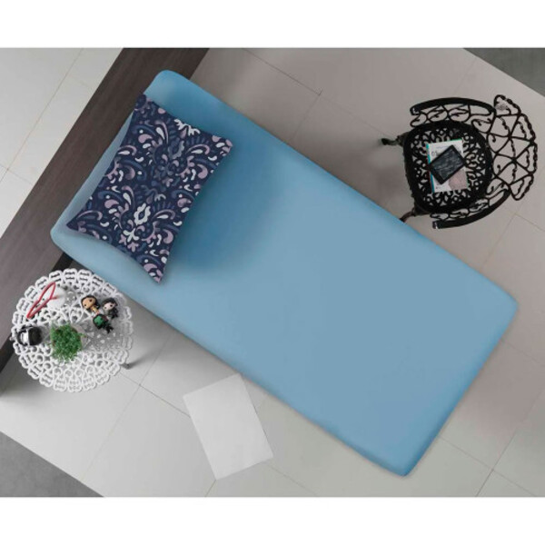 Jogo Simples Queen 30 Estampado Mandala Blue / Az Jeans Drop