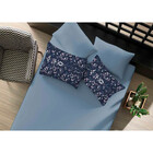 Jogo Simples Solteiro 25 Estampado Mandala Azul / Az Jeans Dr