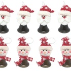 Jogo Sino Natal Metal Rústico Papai Noel E Boneco De Neve Pel