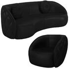 Jogo Sofa 240 Cm 3 Lug E Poltrona 1 Lug Passion Corano Moll