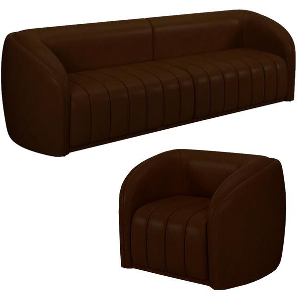 Jogo Sofa 252 Cm 3 Lug E Poltrona 1 Lug Memphis Corano Moll