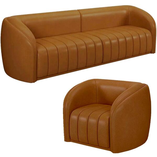 Jogo Sofa 332 Cm 4 Lug E Poltrona 1 Lug Memphis Corano Moll