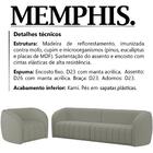 Jogo Sofa 332 Cm 4 Lug E Poltrona 1 Lug Memphis Veludo Moll