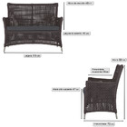 Jogo Sofá E 2 Poltronas De Área Igapó Alumínio Pintura Fendi