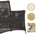 Jogo Sofá E 2 Poltronas De Área Igapó Alumínio Pintura Fendi