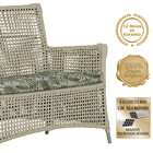 Jogo Sofá E 2 Poltronas De Área Igapó Alumínio Pintura Fendi