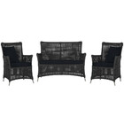 Jogo Sofá E 2 Poltronas De Área Igapó Alumínio Pintura Fendi