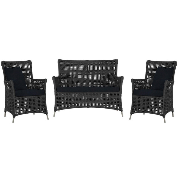 Jogo Sofá E 2 Poltronas De Área Igapó Alumínio Pintura Fendi