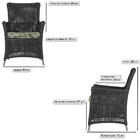 Jogo Sofá E 2 Poltronas De Área Igapó Alumínio Pintura Fendi