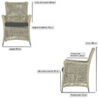 Jogo Sofá E 2 Poltronas De Área Igapó Alumínio Pintura Fendi