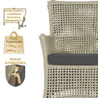 Jogo Sofá E 2 Poltronas De Área Igapó Alumínio Pintura Fendi