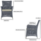 Jogo Sofá E 2 Poltronas De Área Igapó Alumínio Pintura Fendi