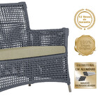 Jogo Sofá E 2 Poltronas De Área Igapó Alumínio Pintura Fendi