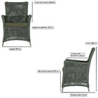 Jogo Sofá E 2 Poltronas De Área Igapó Alumínio Pintura Fendi