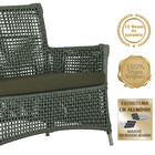 Jogo Sofá E 2 Poltronas De Área Igapó Alumínio Pintura Fendi