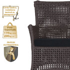 Jogo Sofá E 2 Poltronas De Área Igapó Alumínio Pintura Marrom