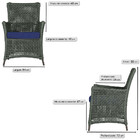 Jogo Sofá E 2 Poltronas De Área Igapó Alumínio Pintura Marrom