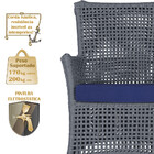 Jogo Sofá E 2 Poltronas De Área Igapó Alumínio Pintura Marrom