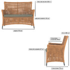 Jogo Sofá E 2 Poltronas De Área Igapó Alumínio Pintura Preta