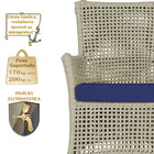 Jogo Sofá E 2 Poltronas De Área Igapó Alumínio Pintura Preta