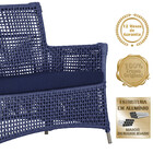 Jogo Sofá E 2 Poltronas E Mesa Igapó Alumínio Fendi Corda Náu