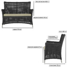 Jogo Sofá E 2 Poltronas E Mesa Igapó Alumínio Fendi Corda Náu